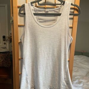 Old Navy Active Breathe On Gray Tank Top Scoop Neck Relaxed Fit